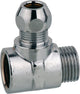 Kirchhoff ms knelfitting-t-stuk - chroom - 1 2 bi x 10 mmq x 1 2 bu