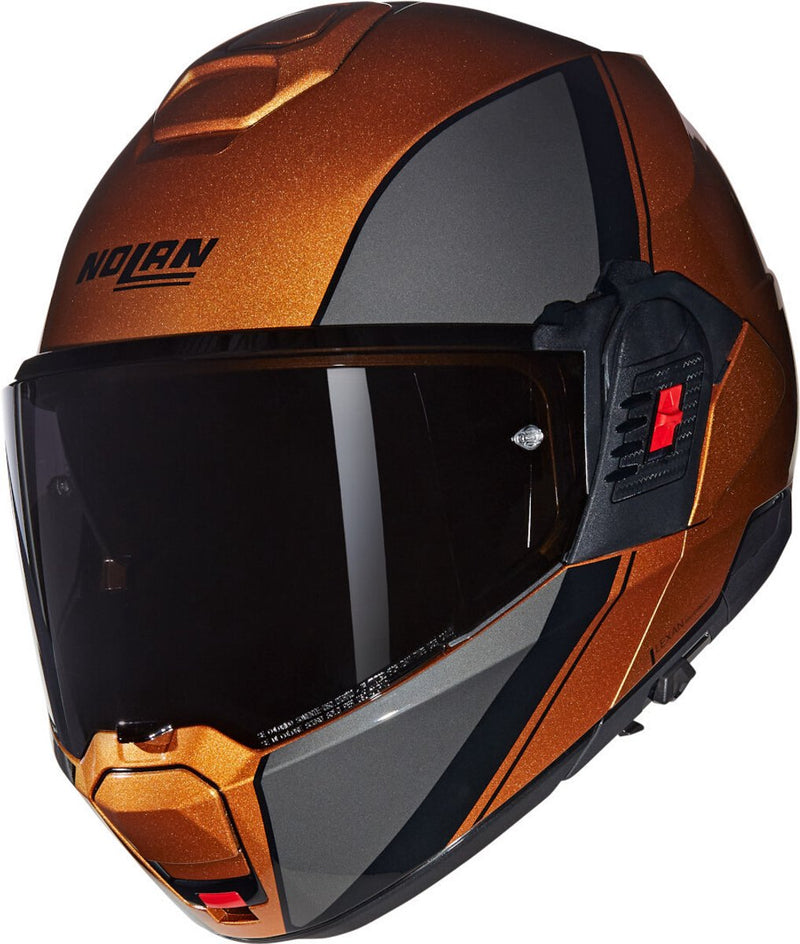 Nolan n120-1 verniciatura speciale 343 oker zwart glossy systeemhelm - maat xl - helm