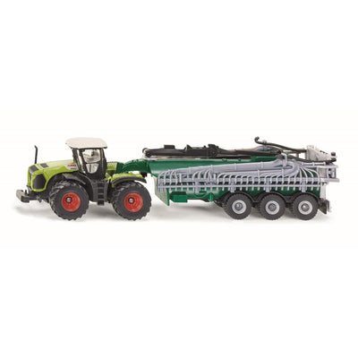 Siku claas xerion met vacuum tanker 1827