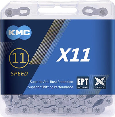 KMC X11 EPT Fietsketting - 118 schakels - Grijs