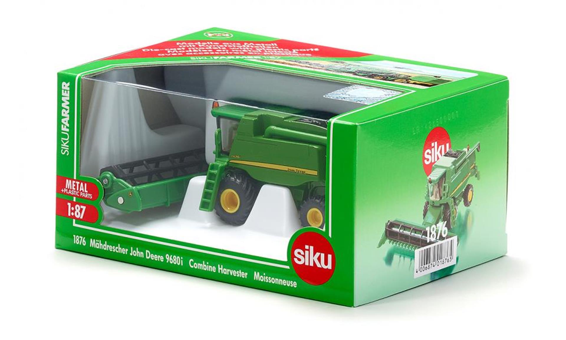 Siku 1876 john deere t670i combine 137x110x46mm