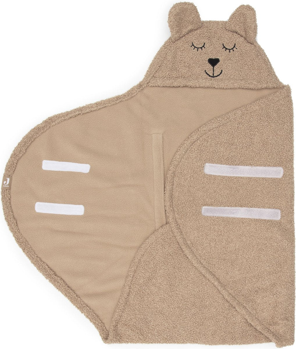 Jollein wikkeldeken bear boucle biscuit