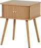 Woood karri nachtkastje recht - mdf grenen - naturel - 58x45x40