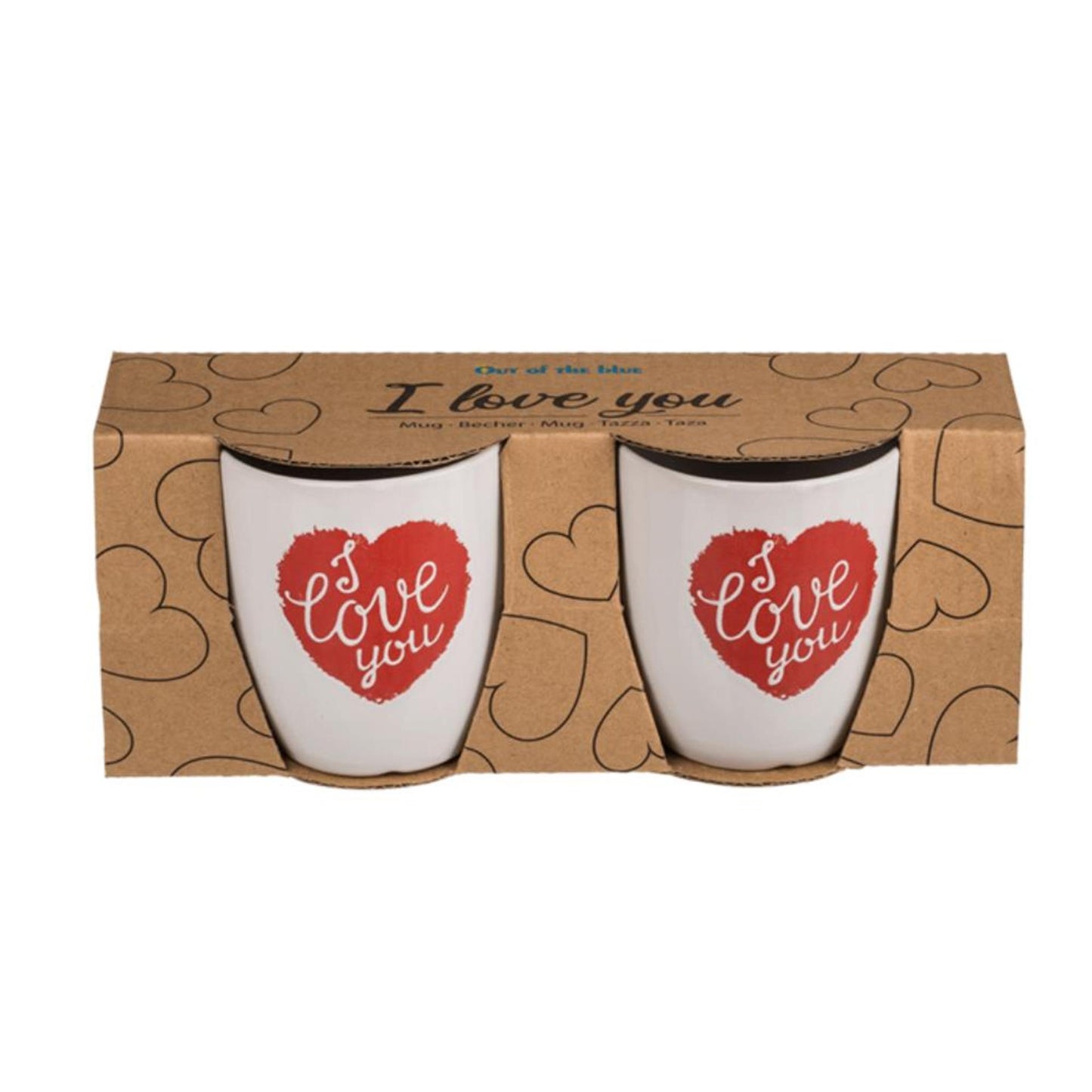 Ootb senseomokje i love you set a 2 stuks ø6,7xh7,5cm
