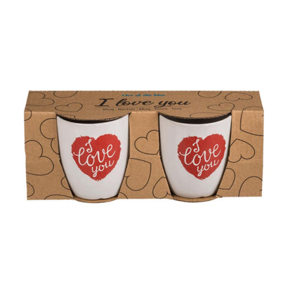 Ootb senseomokje i love you set a 2 stuks ø6,7xh7,5cm