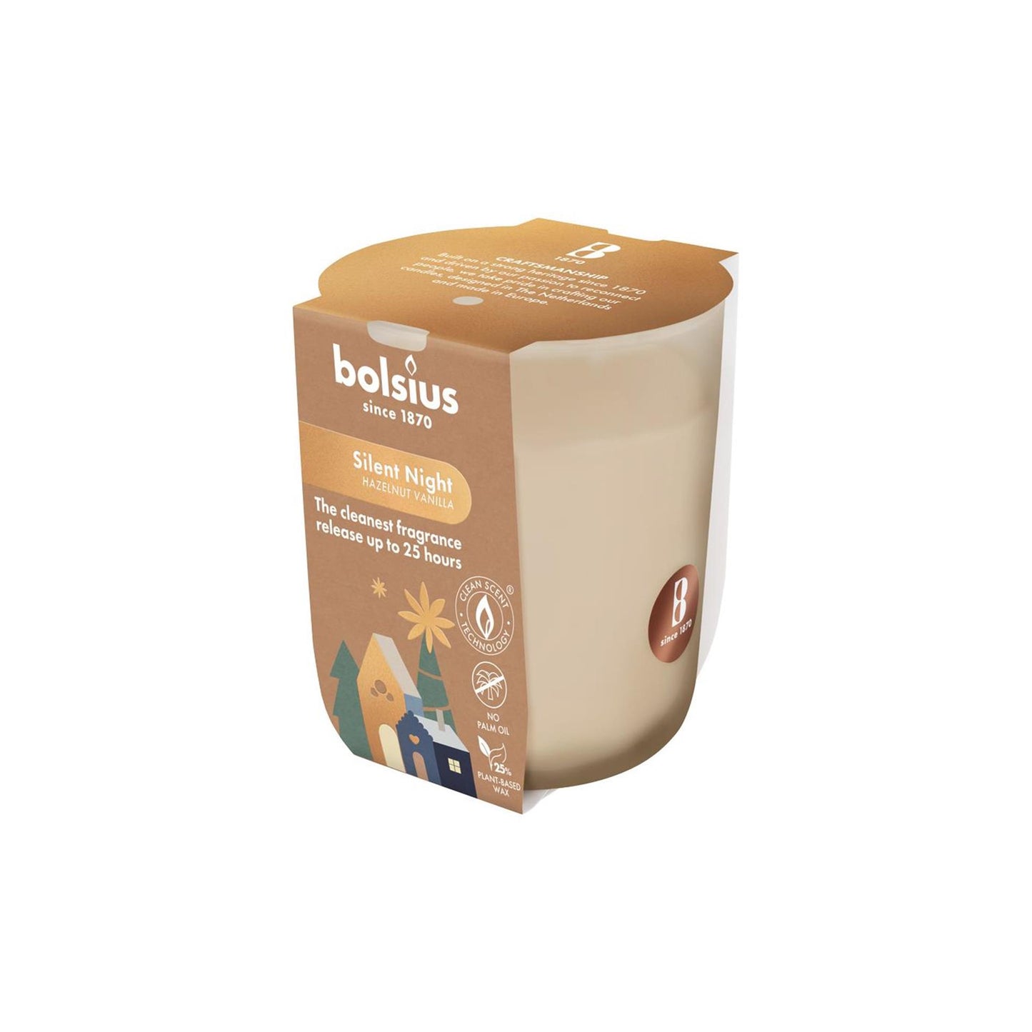 Bolsius geurglas silent night 80 73