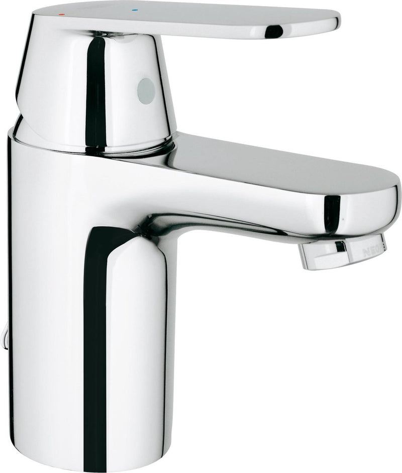 Grohe eurosmart cosmopolitan wastafelkraan - lage uitloop - uittrekbare ketting met stop - chroom - waterbesparend