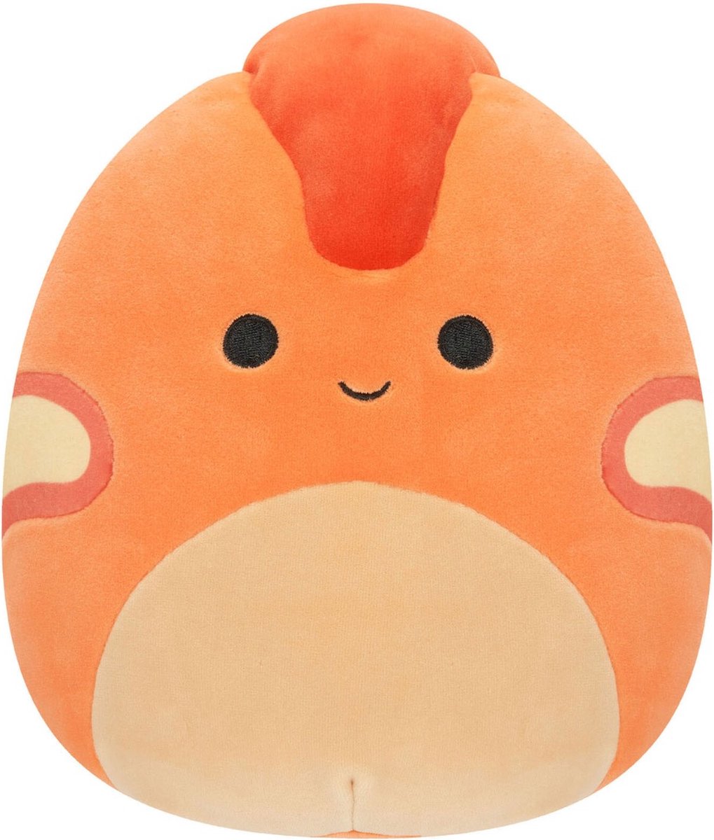 Squishmallows squishmallow knuffel - 19cm - nichelle the orange dinosaur