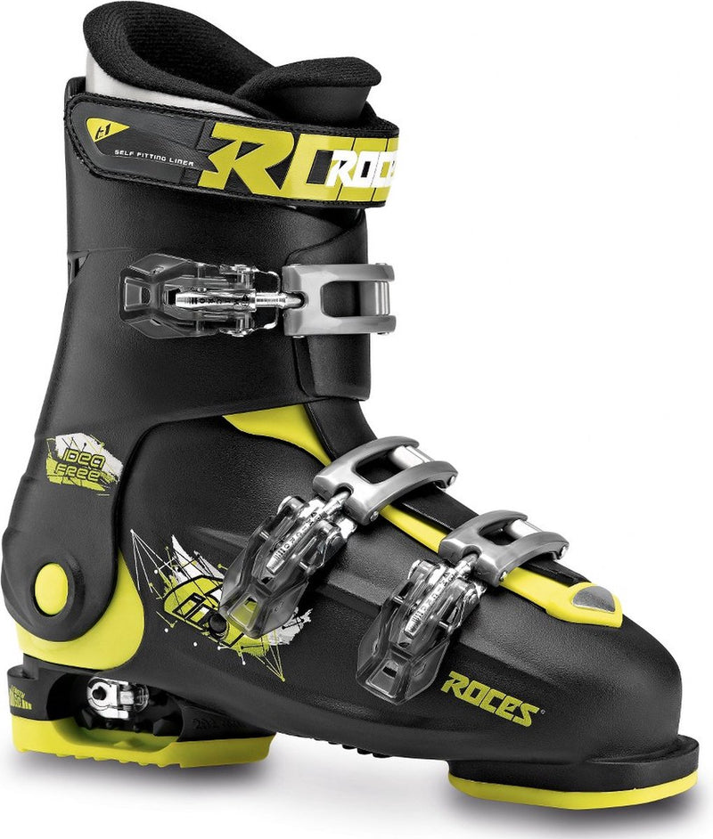 Roces - idea free - skischoenen - 22.5-25.5 (36-40) - zwart - groen 22.5