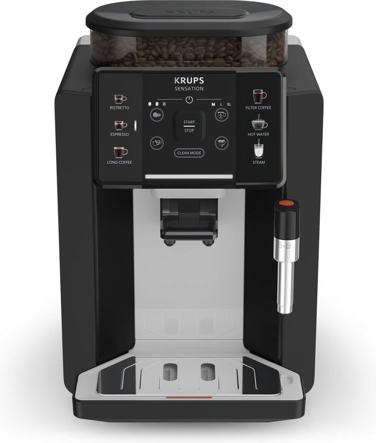 Krups sensation ea910a ea910a volautomatische espressomachine zwart nube