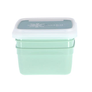 Dbp alaska diepvriesdozen vierkant 0.5l 3 stuks mintgroen