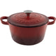 Braadpan tomado gietijzer rood 24 cm