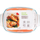 No brand ovenschaal glas 2700 ml | 2 stuks