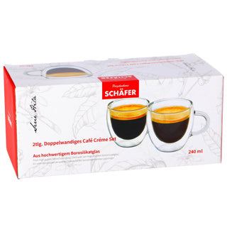 Schäfer mok dubbelwandig 240ml set van 2 | 2 stuks