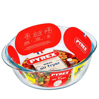 Pyrex airfryer ronde schaal 1l 20x18x7cm