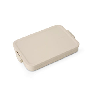 Make en take lunchbox plat soft beige | 2 stuks