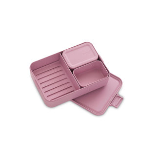 Make en take bento lunchbox large lilac pink | 2 stuks