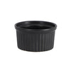 Crème brulee schaaltje zwart 9x5cm | 6 stuks