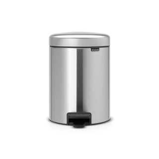 Brabantia newicon pedaalemmer, 5l - matt steel