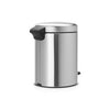 Brabantia newicon pedaalemmer, 5l - matt steel