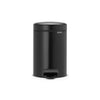 Brabantia newicon pedaalemmer 3l mat zwart