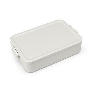 Brabantia bento lunchbox make take groot lichtgrijs | 2 stuks