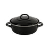 Bk fortalit emaille braadpan 24cm 2.5l – inductie braadpan – geëmailleerd staal – ovenbestendig tot 230 graden – geen antiaanbaklaag – met deksel – zwart blauw