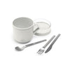 Brabantia soepbeker make take lichtgrijs | 2 stuks
