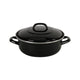 Bk fortalit emaille braadpan 28cm 4l – inductie braadpan – geëmailleerd staal – ovenbestendig tot 230 graden – geen antiaanbaklaag – met deksel – zwart blauw