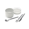 Brabantia yoghurtbeker make take 0,5l lichtgrijs | 2 stuks