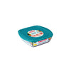 Pyrex cook en store 1l vierkant 20 x 17 cm met deksel | 2 stuks