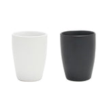 Koffiemok zonder oor zwart of wit 340 ml | 6 stuks - afbeelding 1
