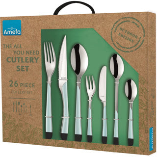 Amefa bestekset 26 delig eclat blauw