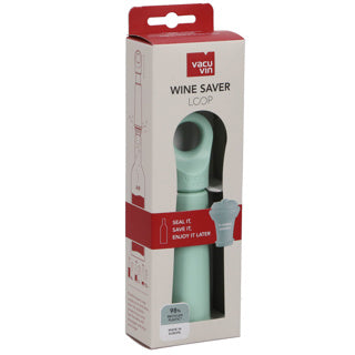 Vacuvin vacu vin wine saver loop + stopper jade