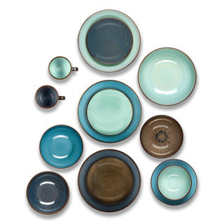 Feeling jade pasta bord 18 cm | 6 stuks