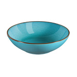 Feeling turquoise pasta bord 18 cm | 6 stuks - afbeelding 1