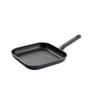 Bk easy induction grillpan 26x26cm - pfas-vrije antikleeflaag - grillpan inductie - keramische pan - ovenbestendig tot 160°c - koudgrepen - zwart