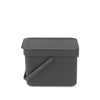 Brabantia afvalemmer sort go 6l grijs