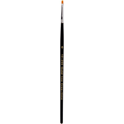 Gold line penselen, plat, afm 0, l: 18,5 cm, b: 1 mm, 12 stuk 1 doos