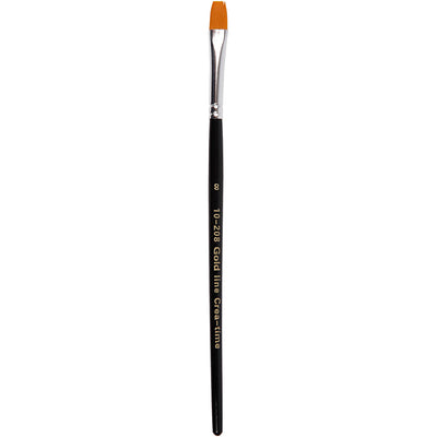 Gold line penselen, afm 8, l: 18,5 cm, b: 8 mm, plat, 12 stuk 1 doos