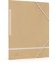 Oxford touareg - elastomap - a4 - karton - naturel wit - pak van 5 mappen