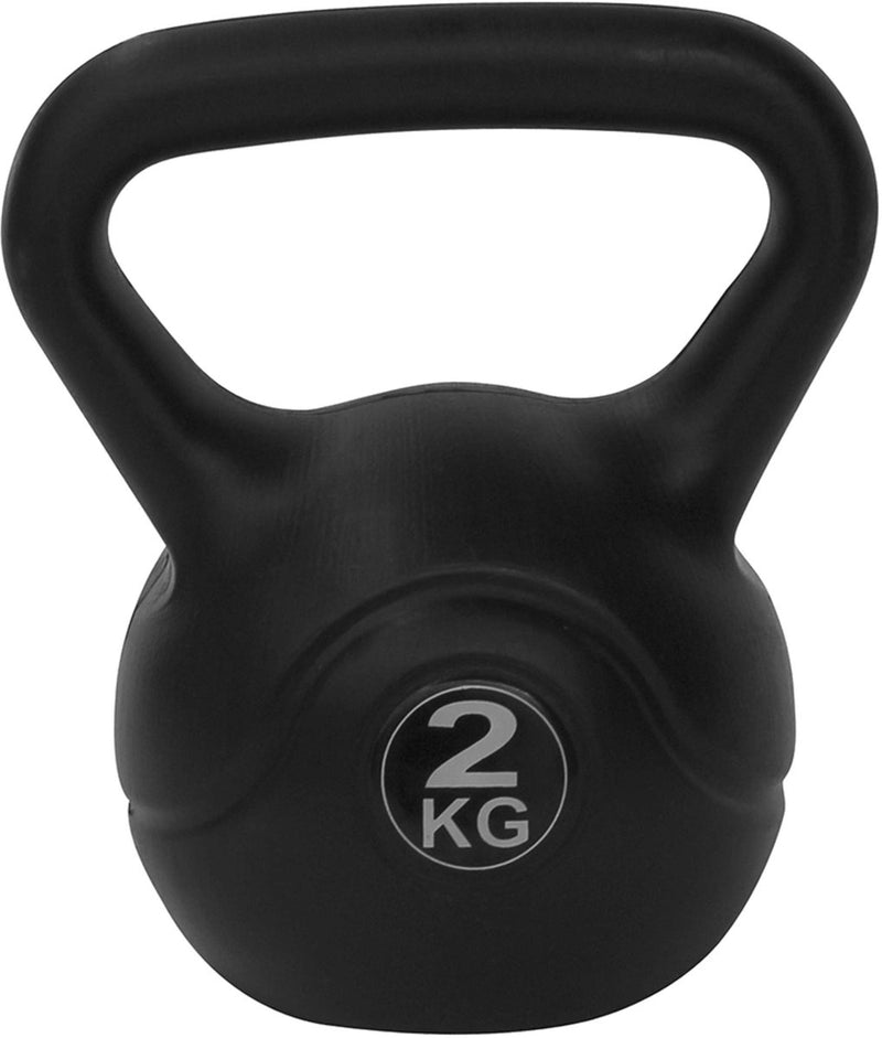 Tunturi pvc kettle bell - kettlebell - 2 kg - incl. gratis fitness app