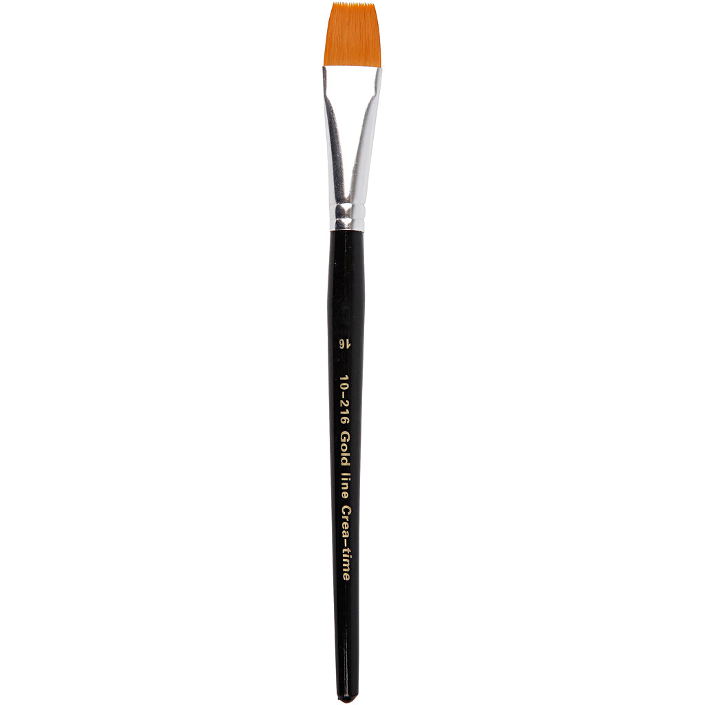 Gold line penselen, afm 16, l: 19 cm, b: 17 mm, 6 stuk 1 doos