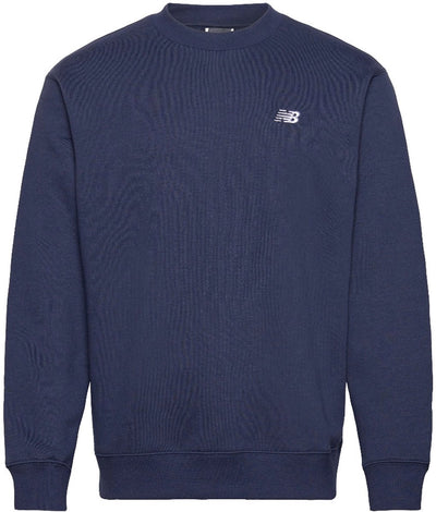 New balance sport essentials fleece crew heren trui - navy