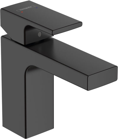 Hansgrohe vernis shape - wastafelmengkraan - ééngreeps bediening - zonder waste - 100mm maat - mat zwart