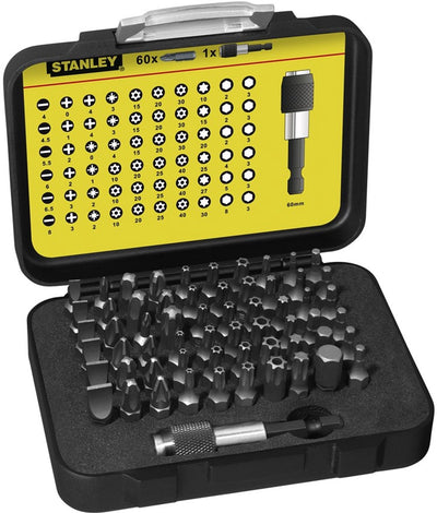 Stanley bitset expert pro 1 4 - bithouder (61 delig)
