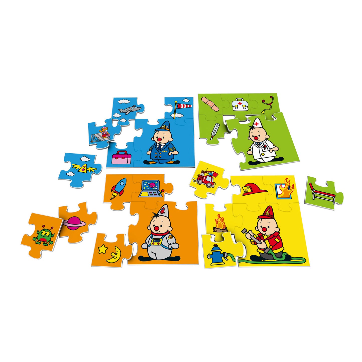 Bumba puzzel beroepen, 4in1