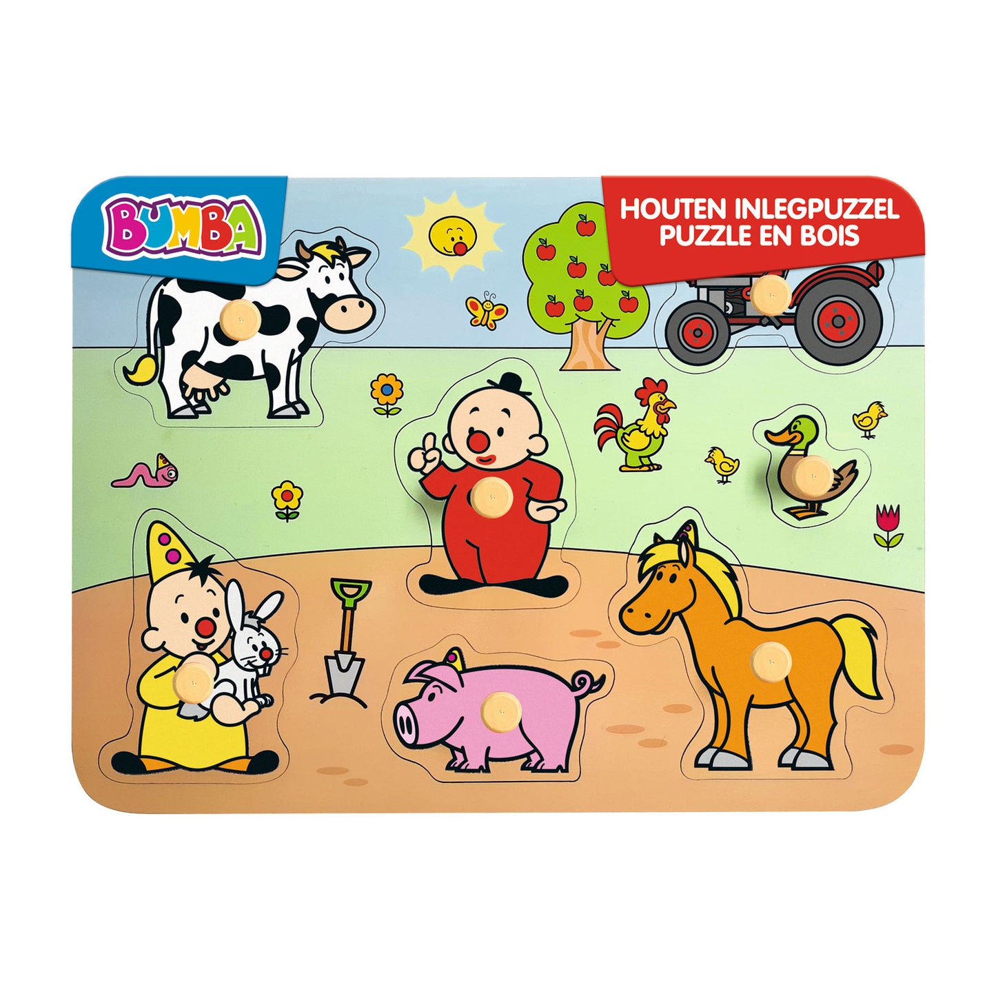 Studio 100 Vormenpuzzel Boerderij junior hout 7 stukjes