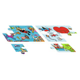 Bumba puzzel - 2 in 1 puzzel 4 6 stukken - onder water in de lucht - afbeelding 3