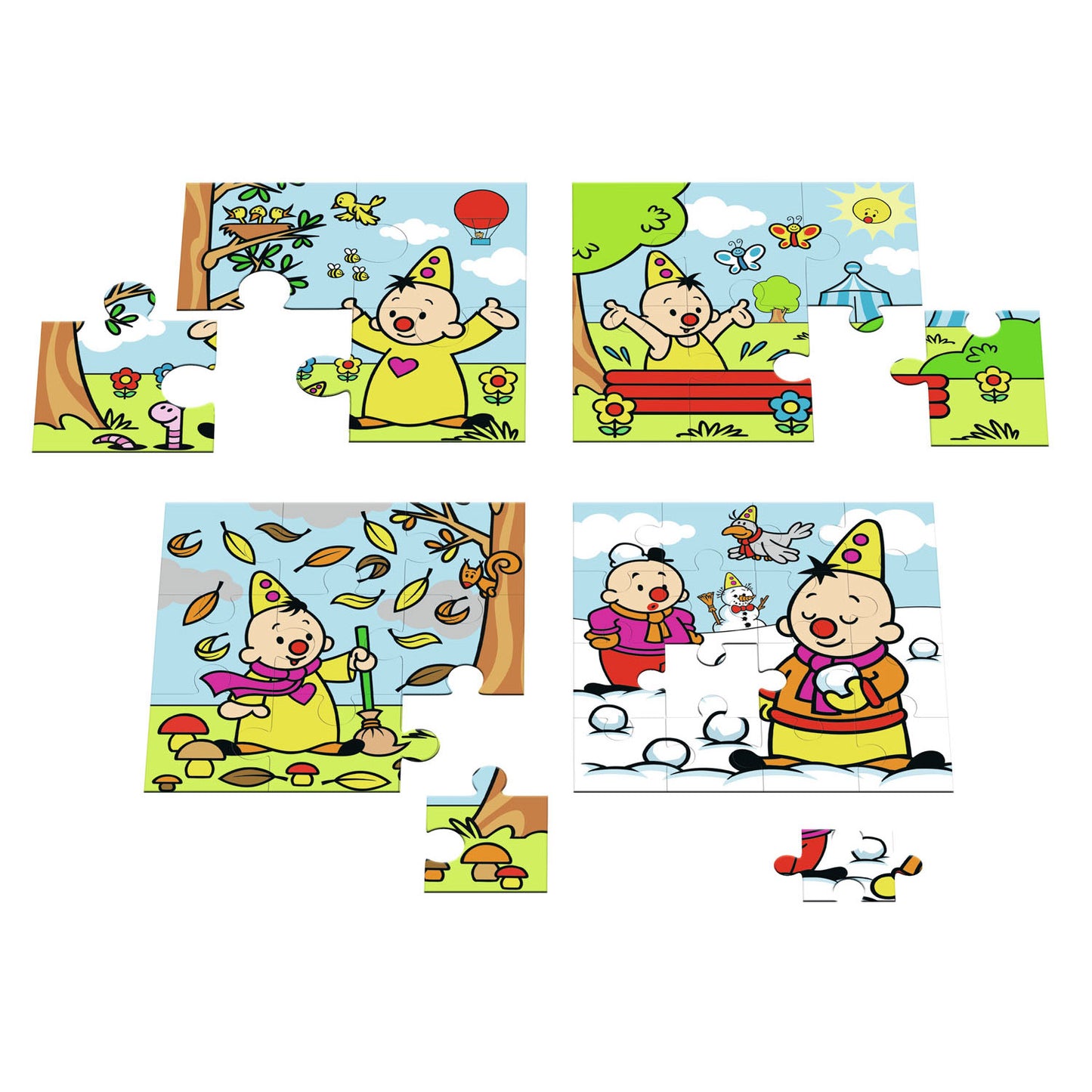 Bumba Puzzel Seizoenen, 4in1